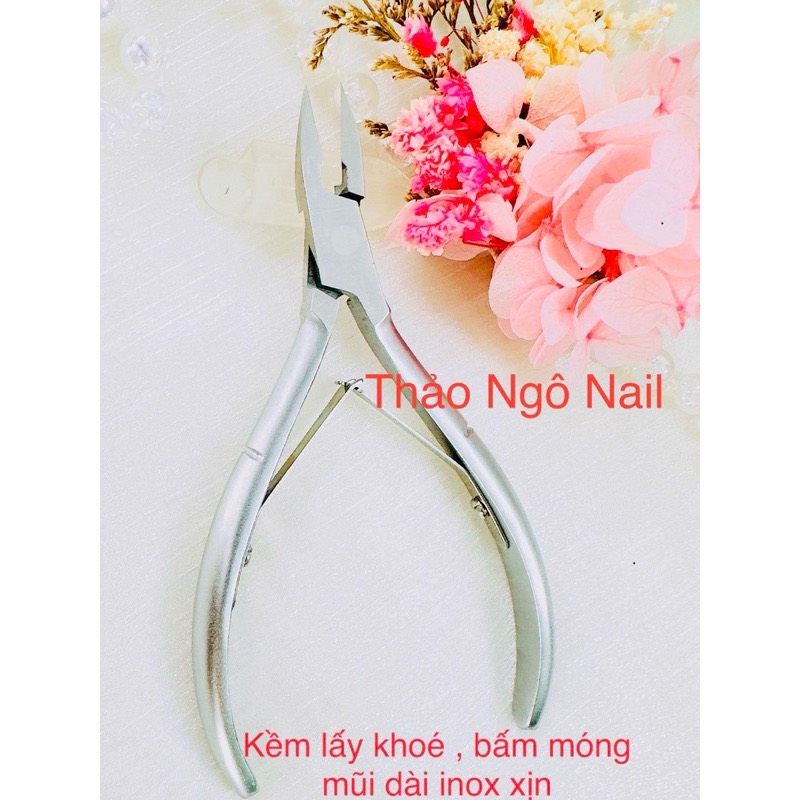 Kềm bấm móng , kềm lấy khóe mũi dài inox & thép ko gỉ dành cho Nail