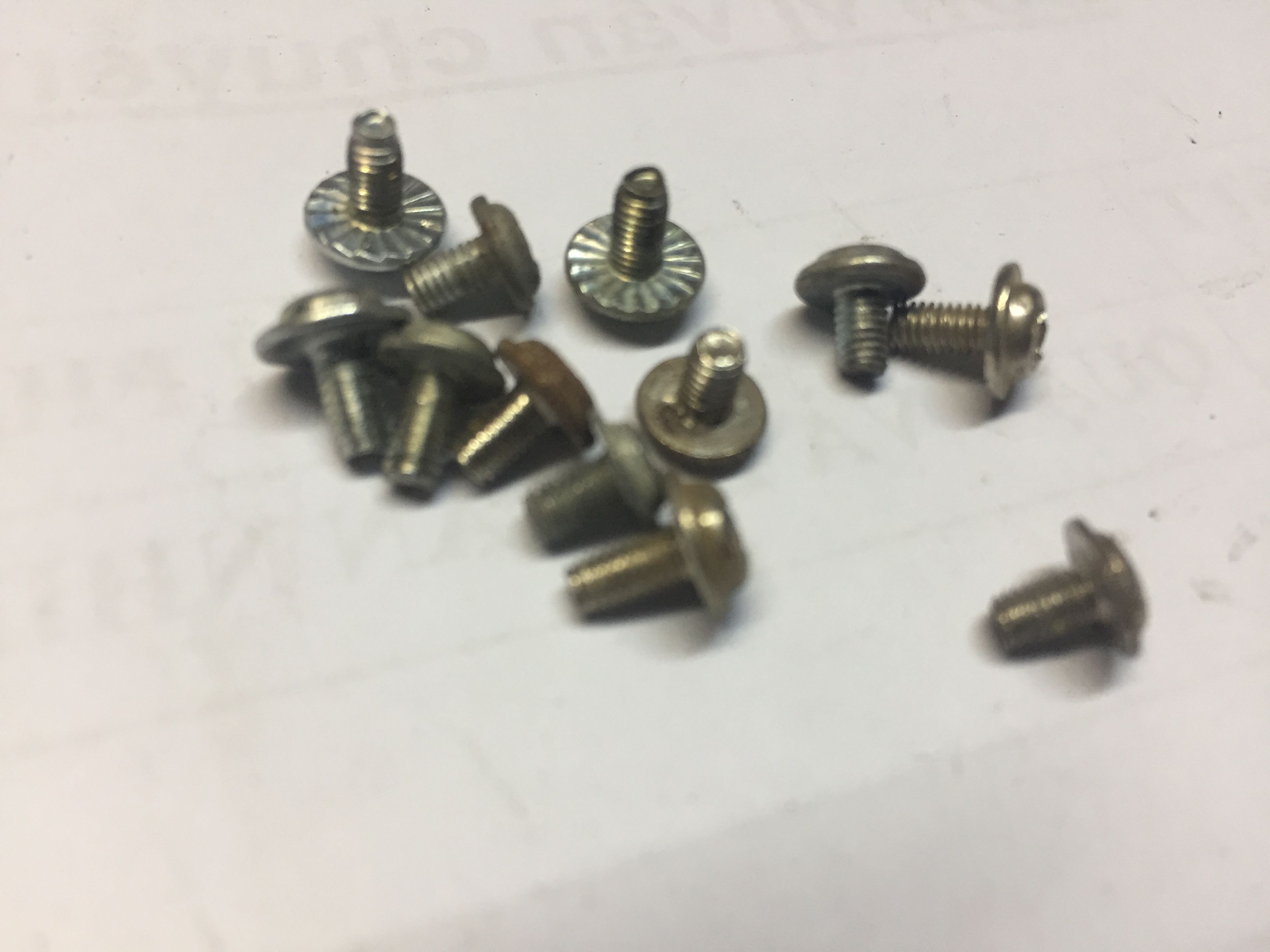 Combo of 20 Screws to Fasten the Computer's Mainboard |   Metal, Phillips Head, Various Sizes |   Used to Attach the Motherboard to the Computer Case |   In the Computer Assembly Environment at Home or in a Store