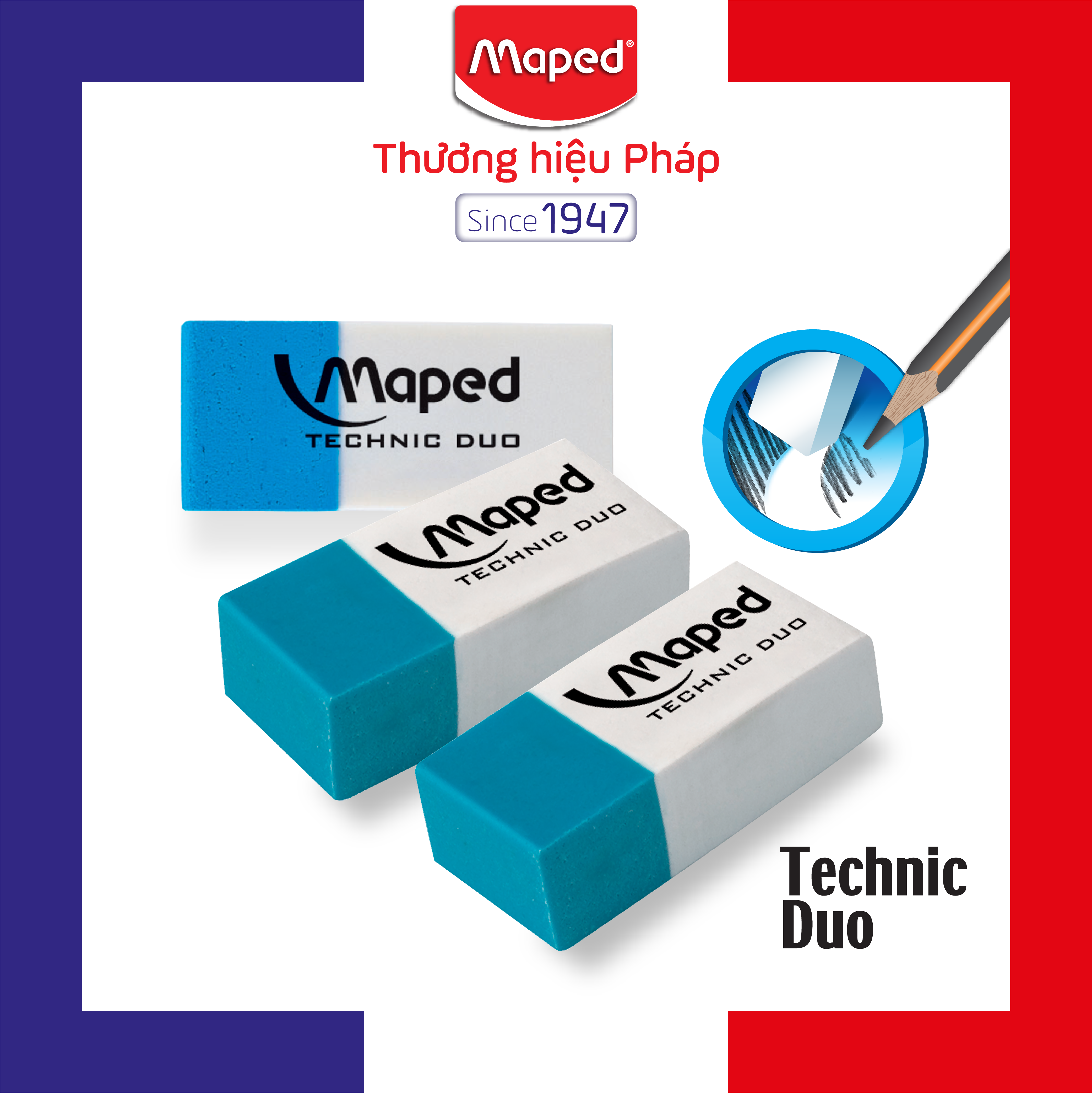 MAPED - Gôm nhị khúc - 1 cái