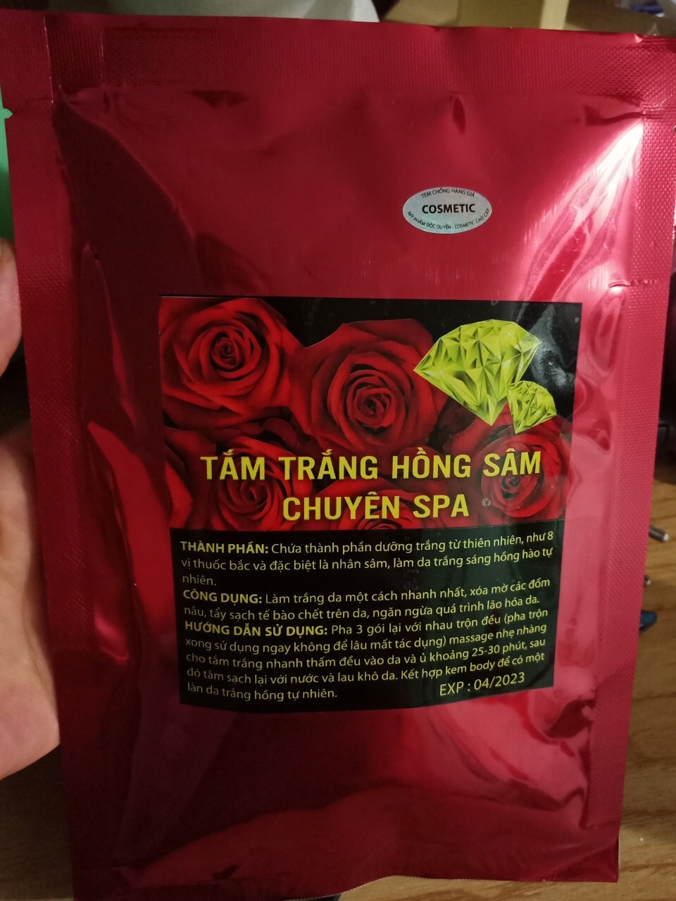 Tắm hồng sâm siêu trắng