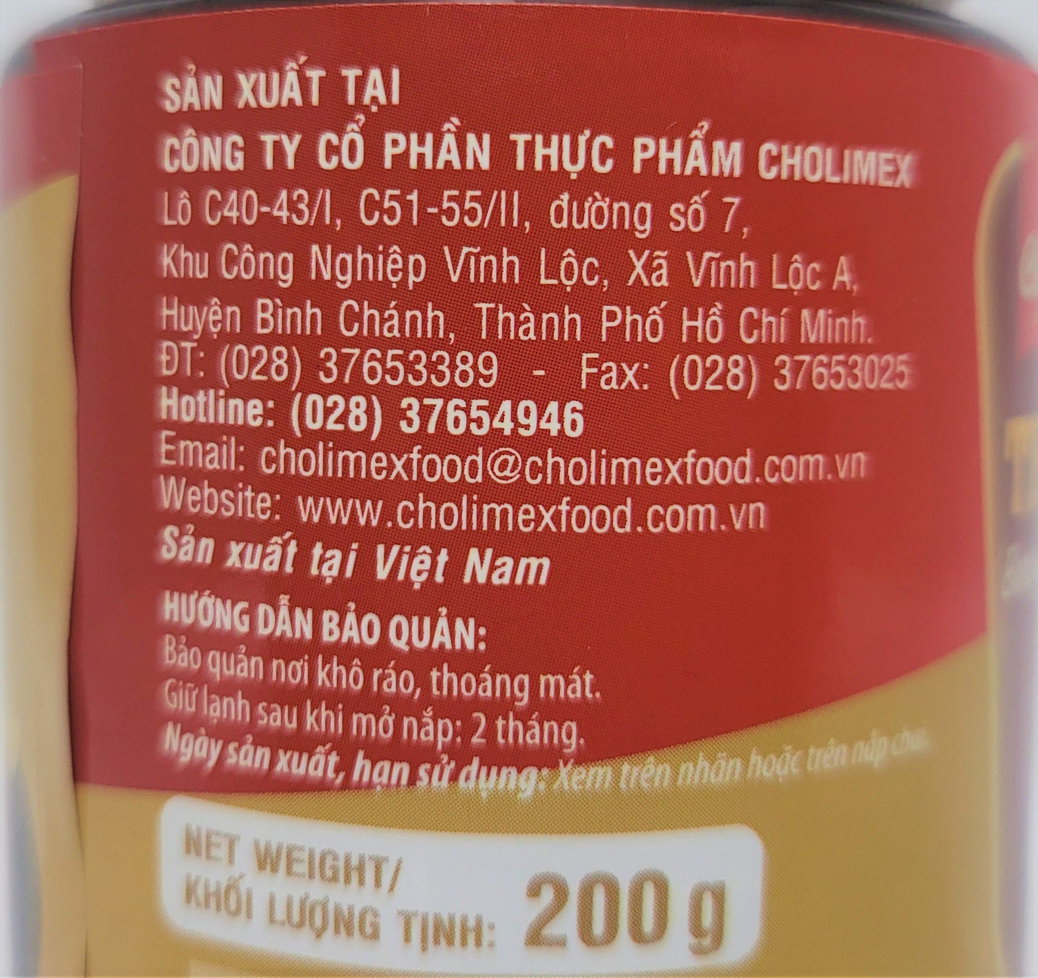 [Lọ TT 200g] XỐT ƯỚP THỊT NƯỚNG [VN] CHOLIMEX Barbecue Sauce