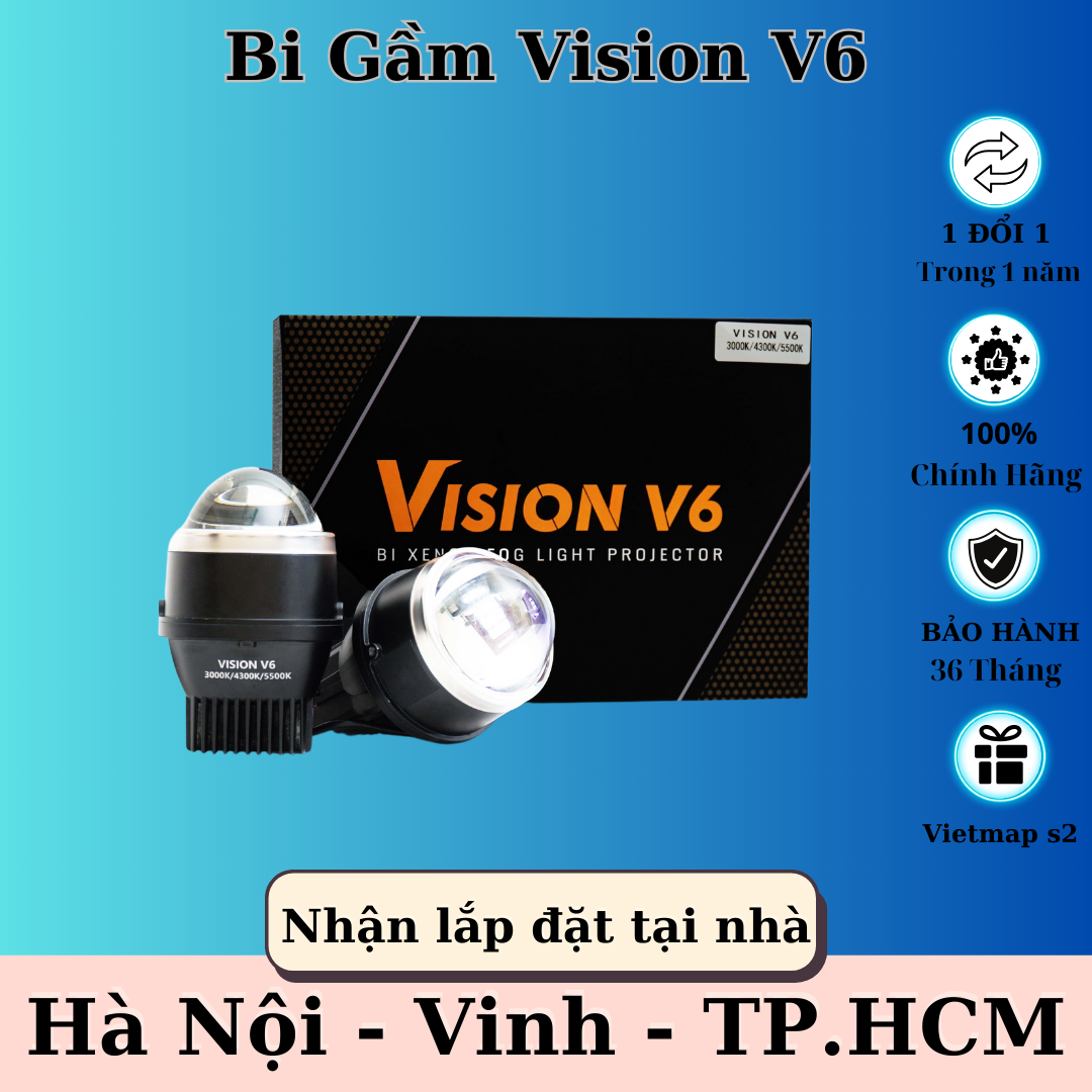 Bi led gầm v6, v7 ô tô 3 chế độ màu, 2 chế độ pha/cos siêu sáng - bảo hành 12 tháng lỗi đổi mới