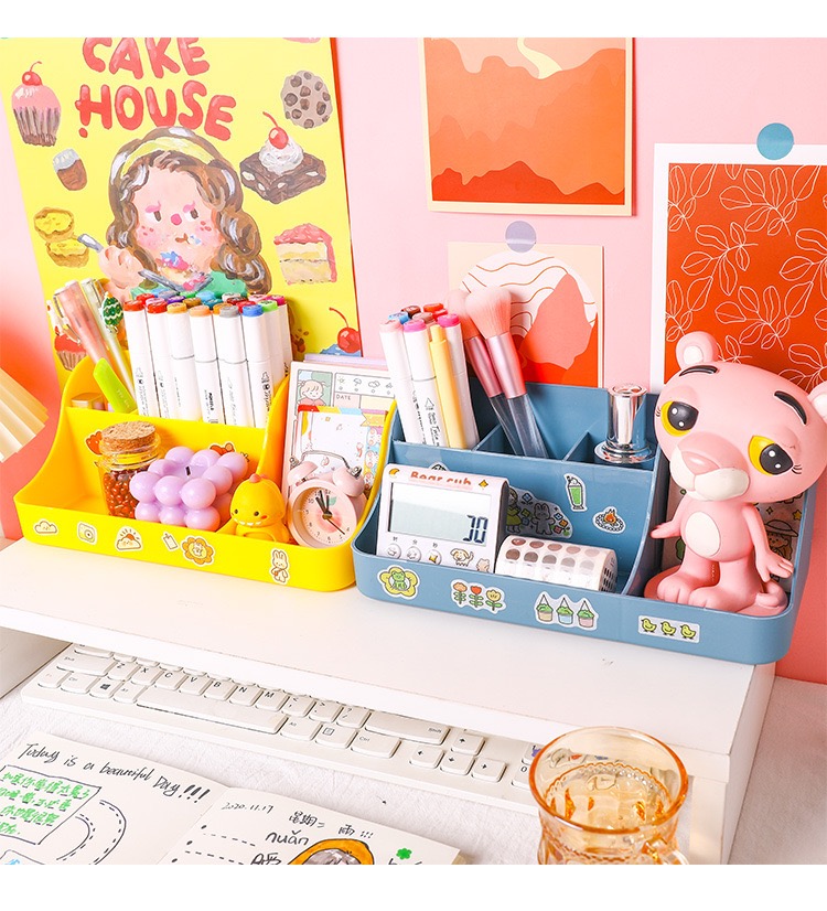 Hộp Đựng Đa Năng 2 Tầng (tặng kèm sticker dán) - Kệ mini