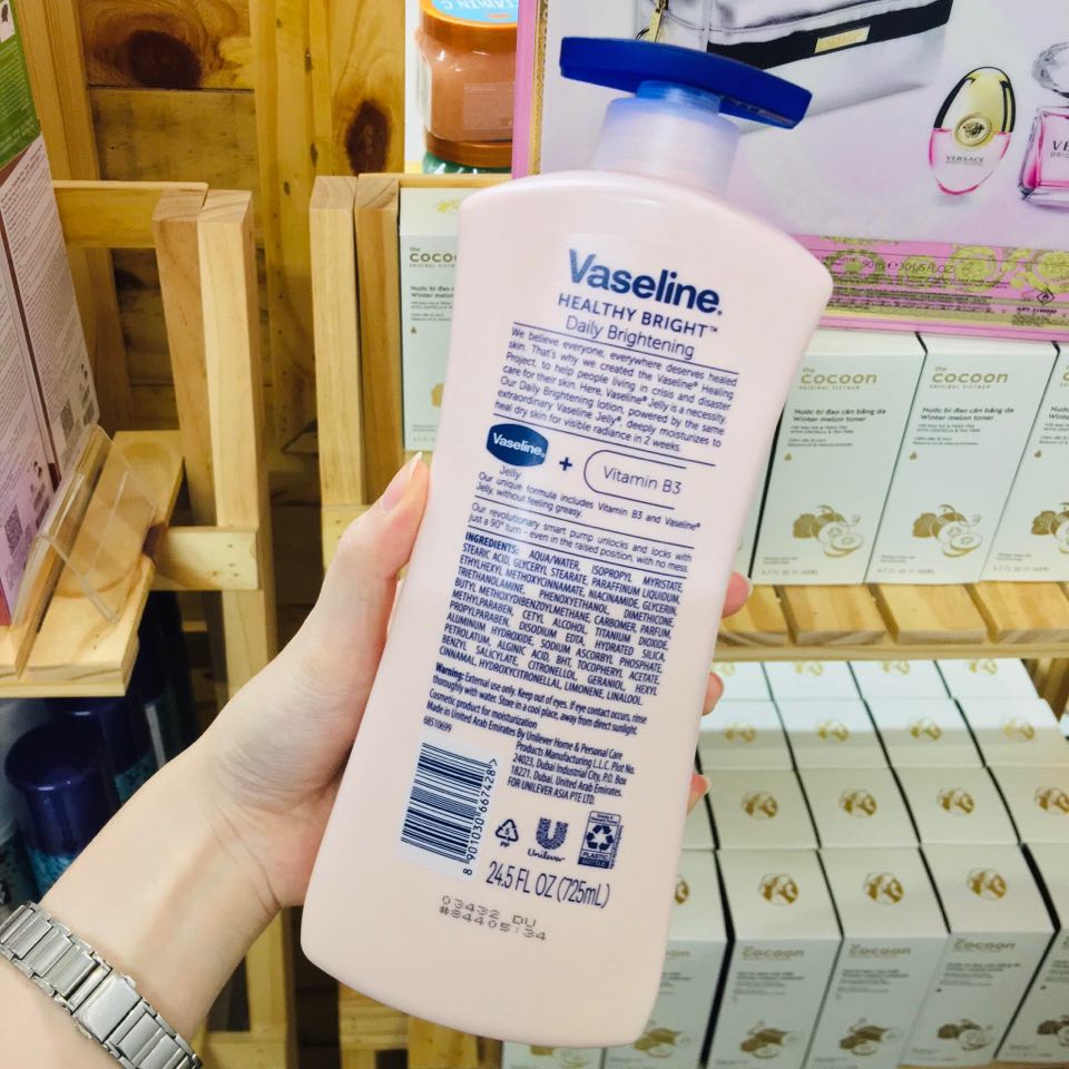 [Saigon Scent] Sữa Dưỡng Thể Vaseline Healthy White UV Lightening ( 725mL )