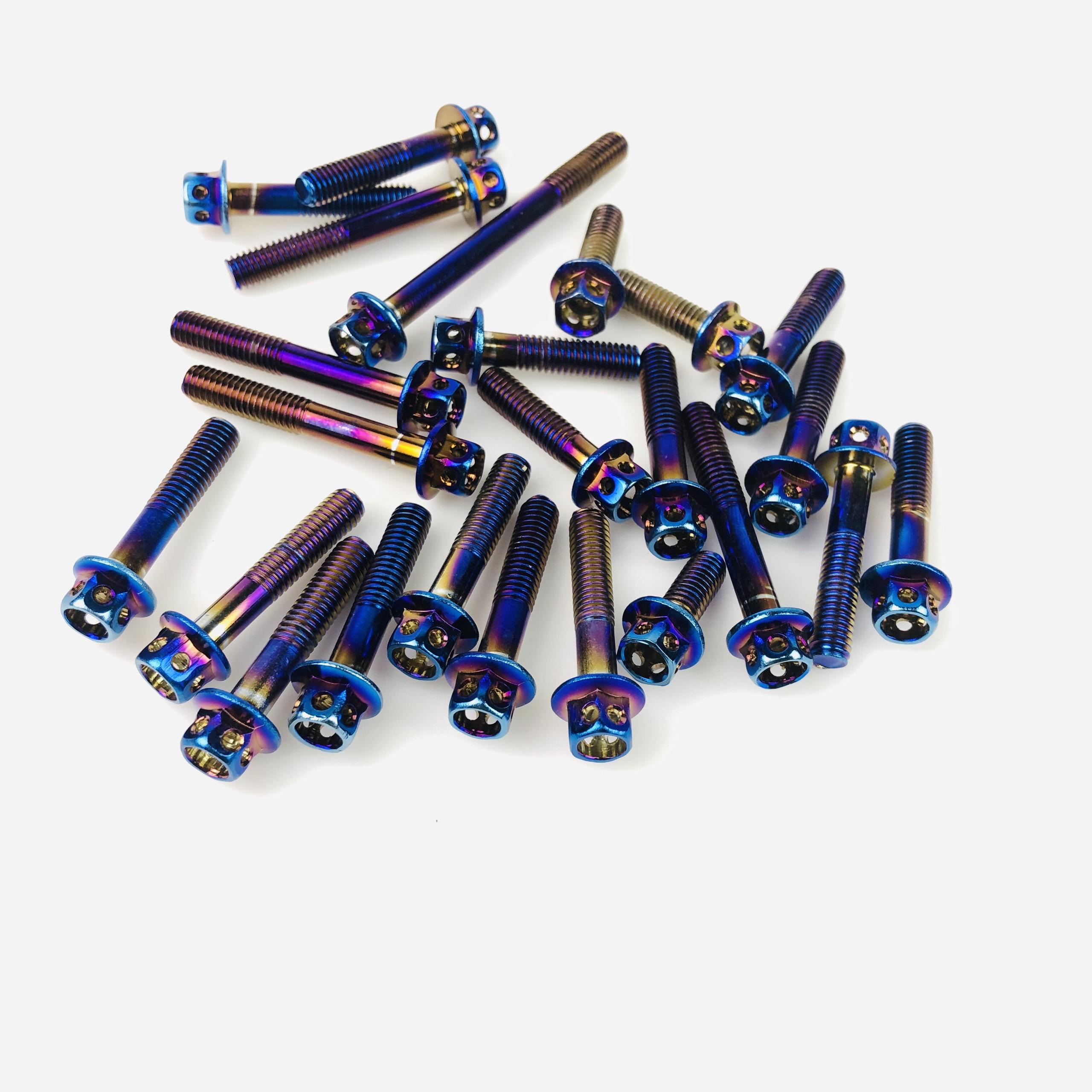 Bộ ốc lốc máy titan cho các dòng xe AB / VISION / VARIO/ CLICK (nhập khẩu) hình chụp thực tế (Racing Mall)