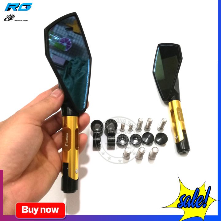 [HCM]Gương Chiếu Hậu Rizoma 5 Cạnh L2 - Màu Gold(1 Cặp)