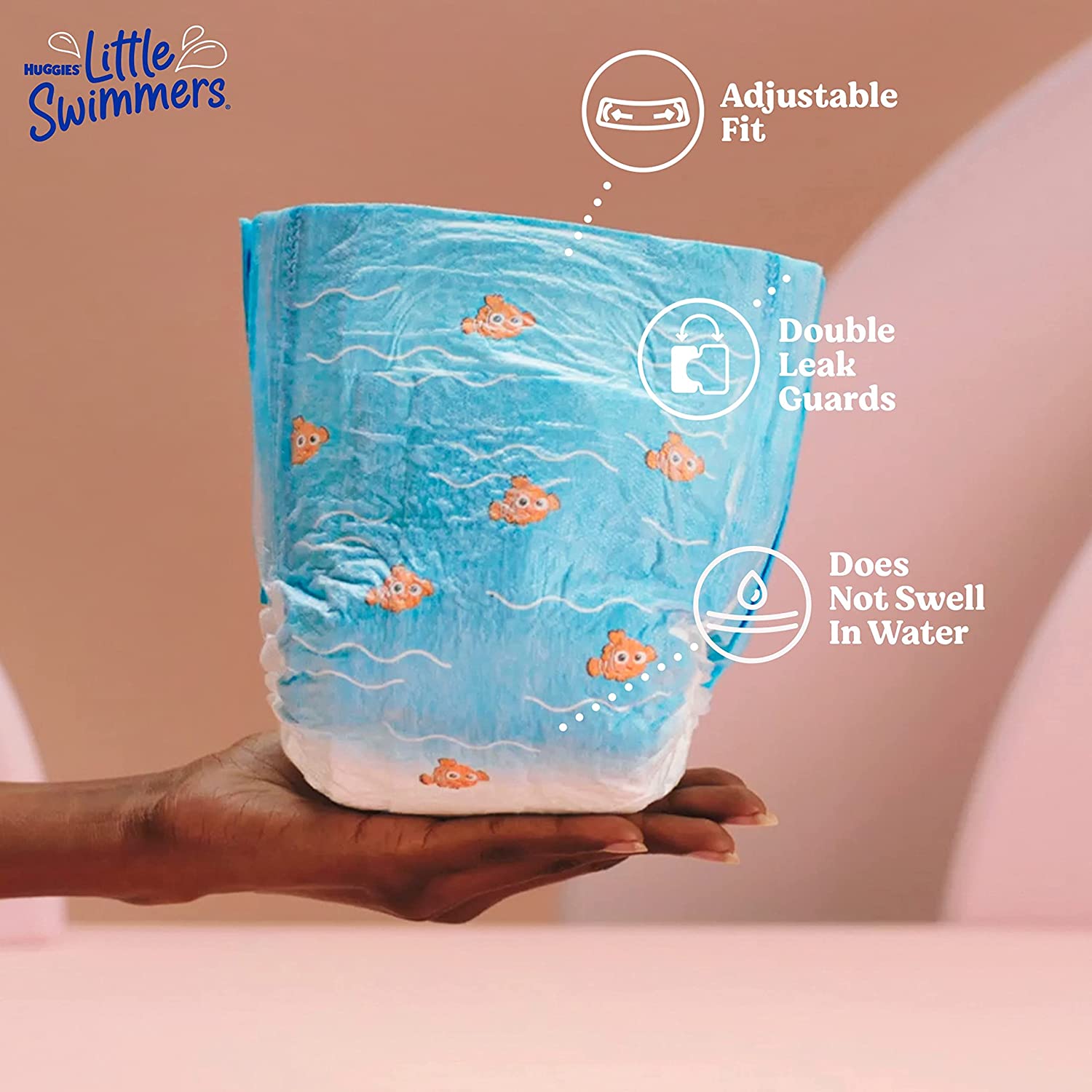 Tã, Bỉm quần bơi, đi biển cho bé USA Huggies Little Swimmers Swim Diapers Size S,M,L