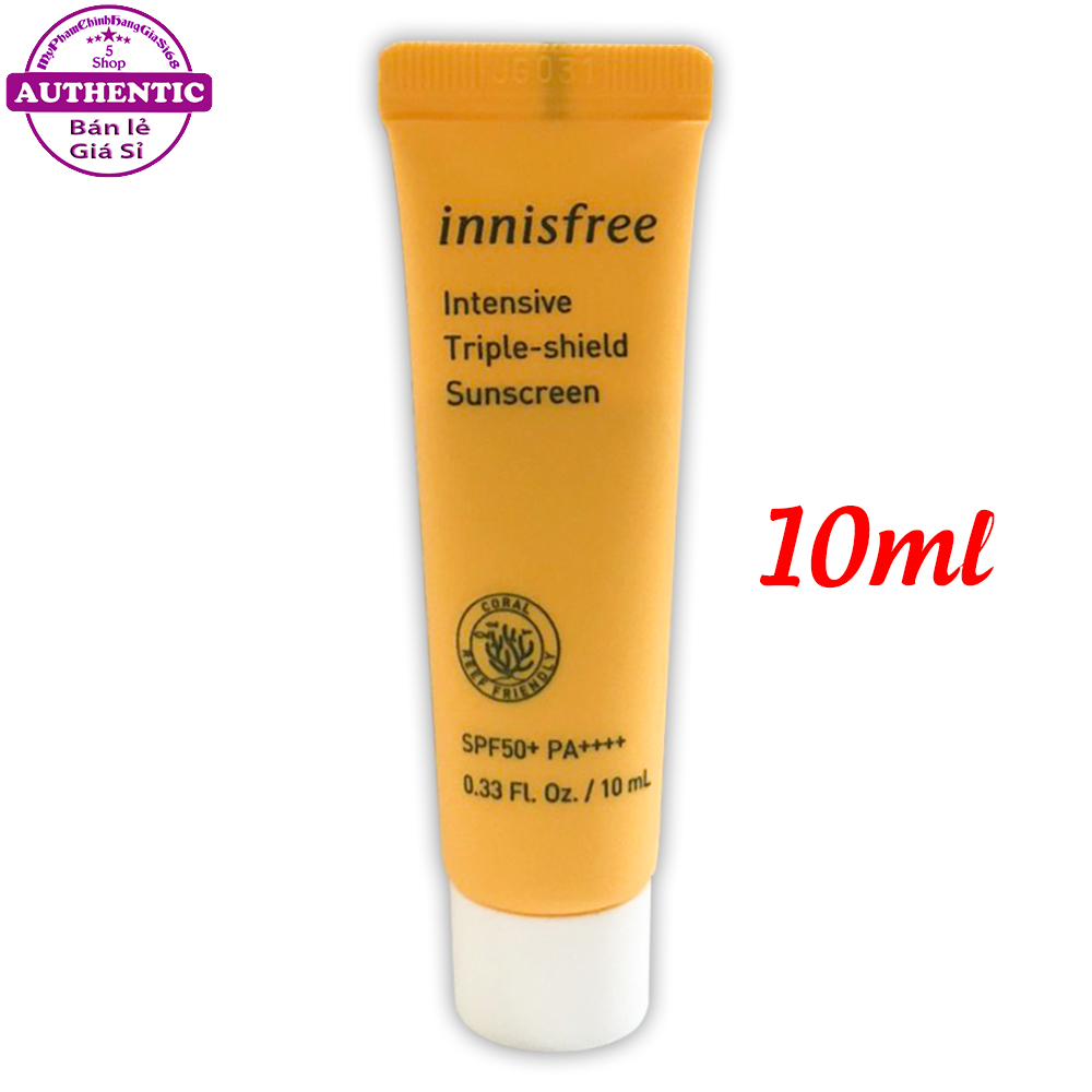 Kem Chống Nắng INNISFREE Triple Shield SPF 50+ Minisize 10ml