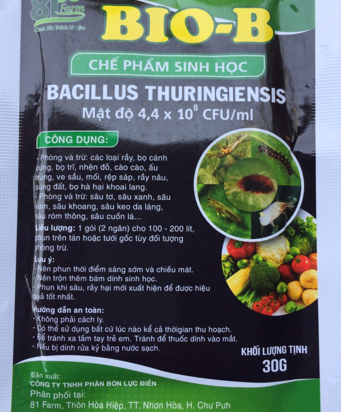 Chế phẩm trừ sâu sinh học Bio-B