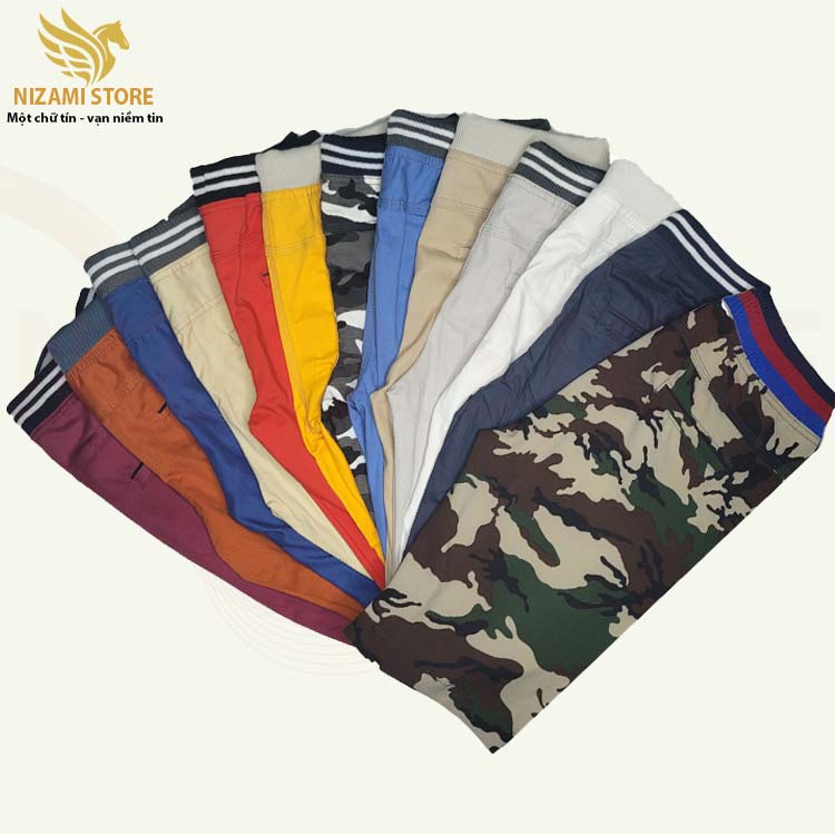 Combo 5 Quần short kaki lưng thun vải giản cao cấp