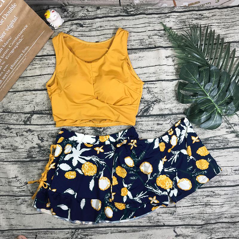 Set Bikini- Đồ Bơi Nữ 3 Mảnh Phong cách Hàn Quốc