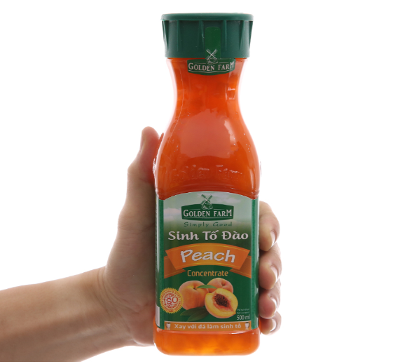 Sinh tố đào Golden Farm 500ml