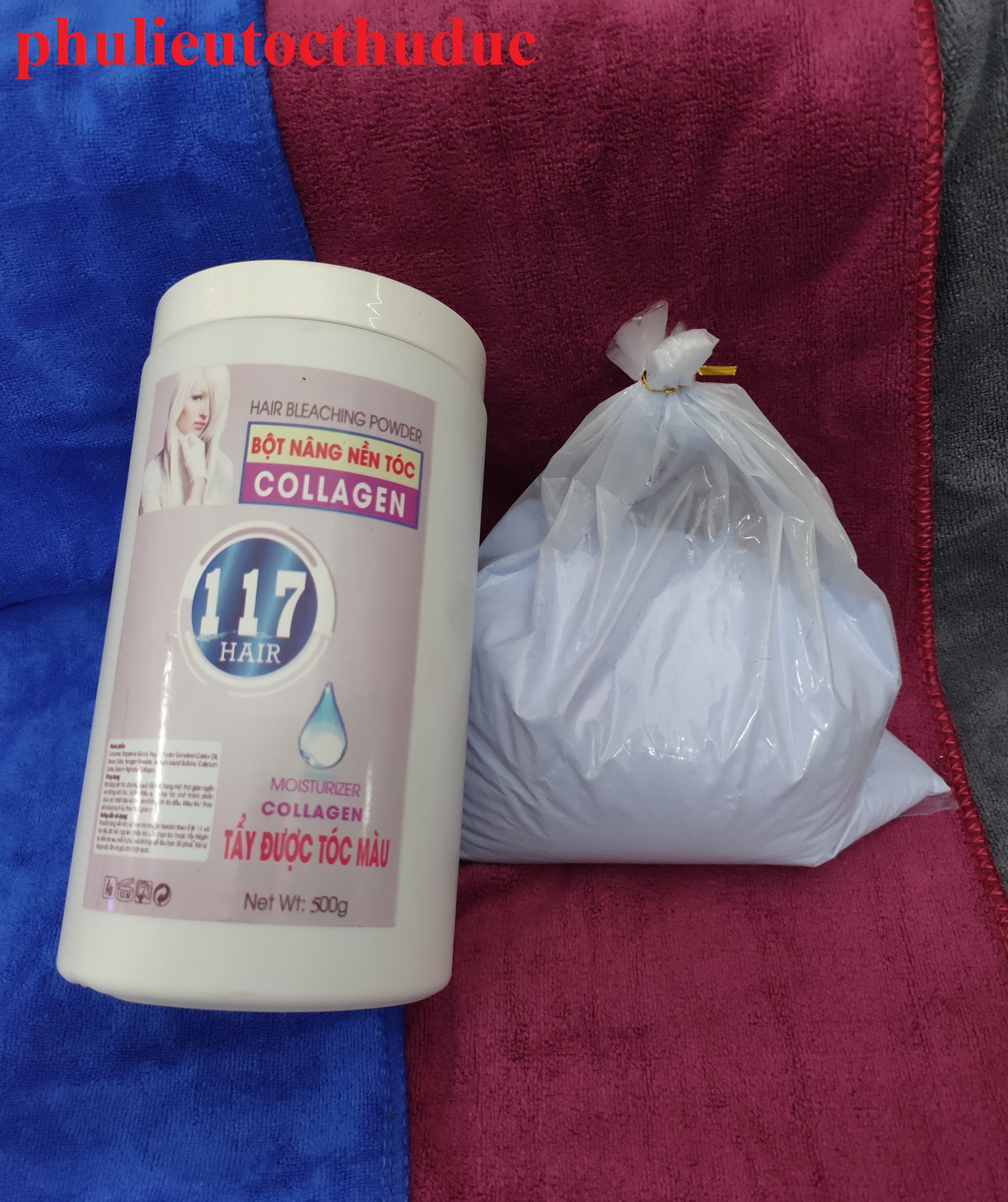Bột tẩy tóc 117 hair dạng hủ 500g