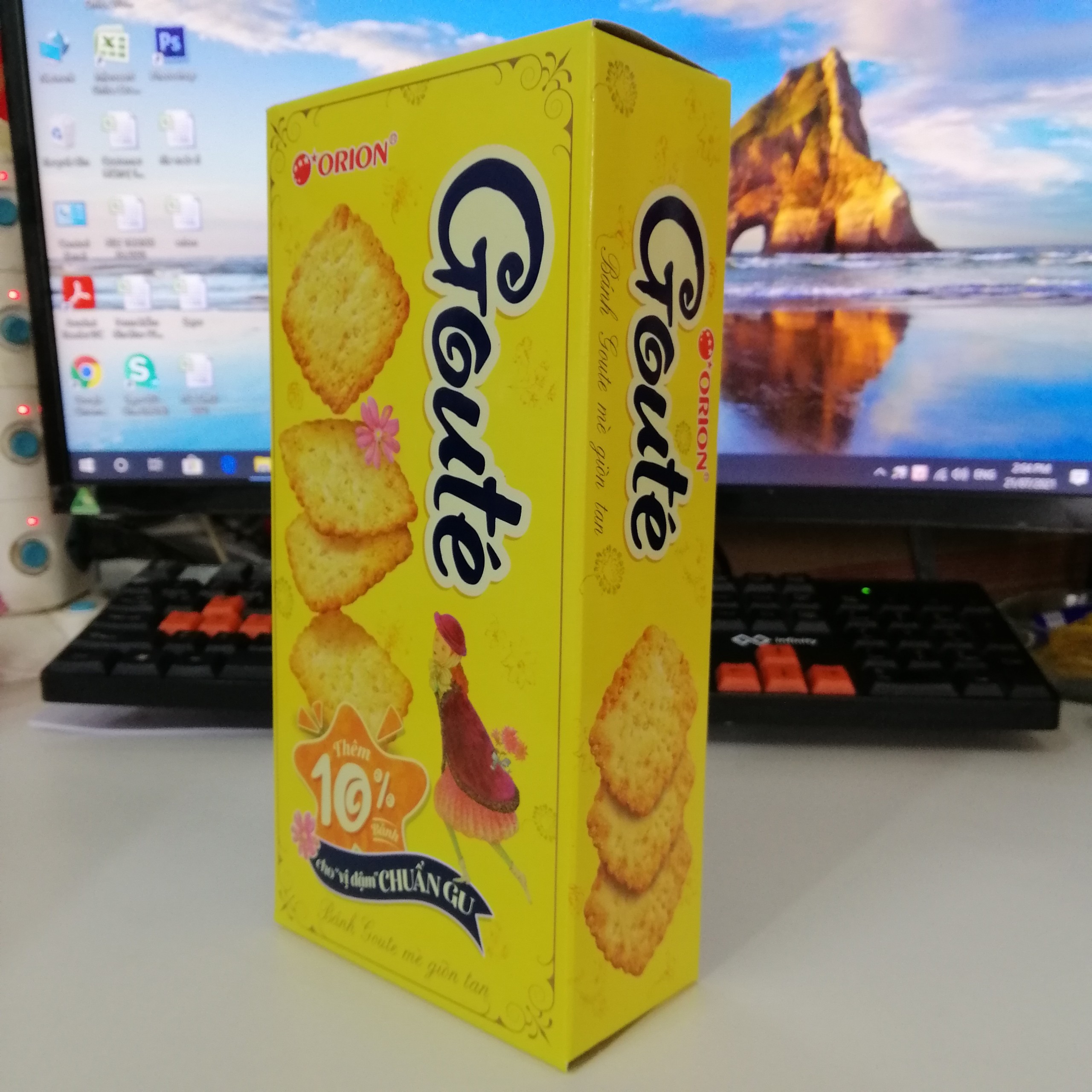 Bánh Goute Orion Mè Giòn Tan (Hộp 158.4g)