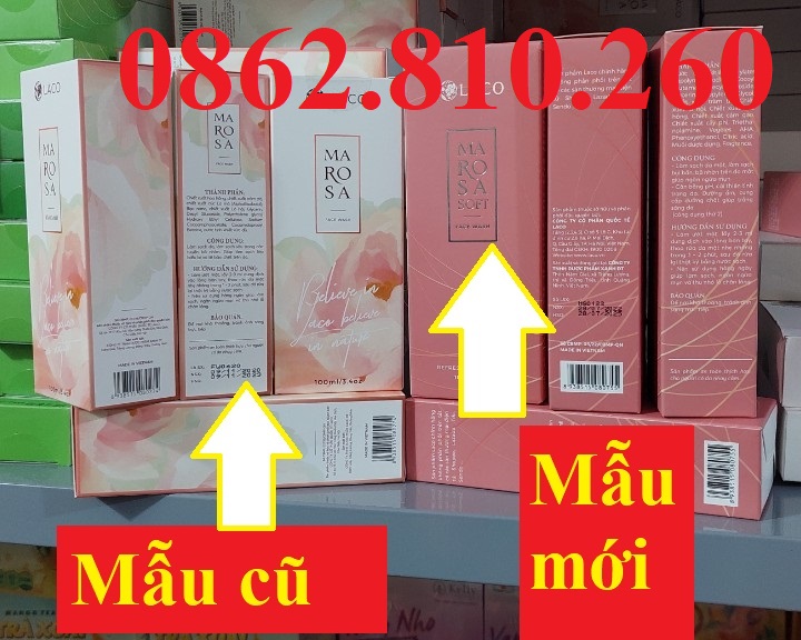 SỮA RỬA MẶT Marosa face wash LACO 100ml/5ml date mới