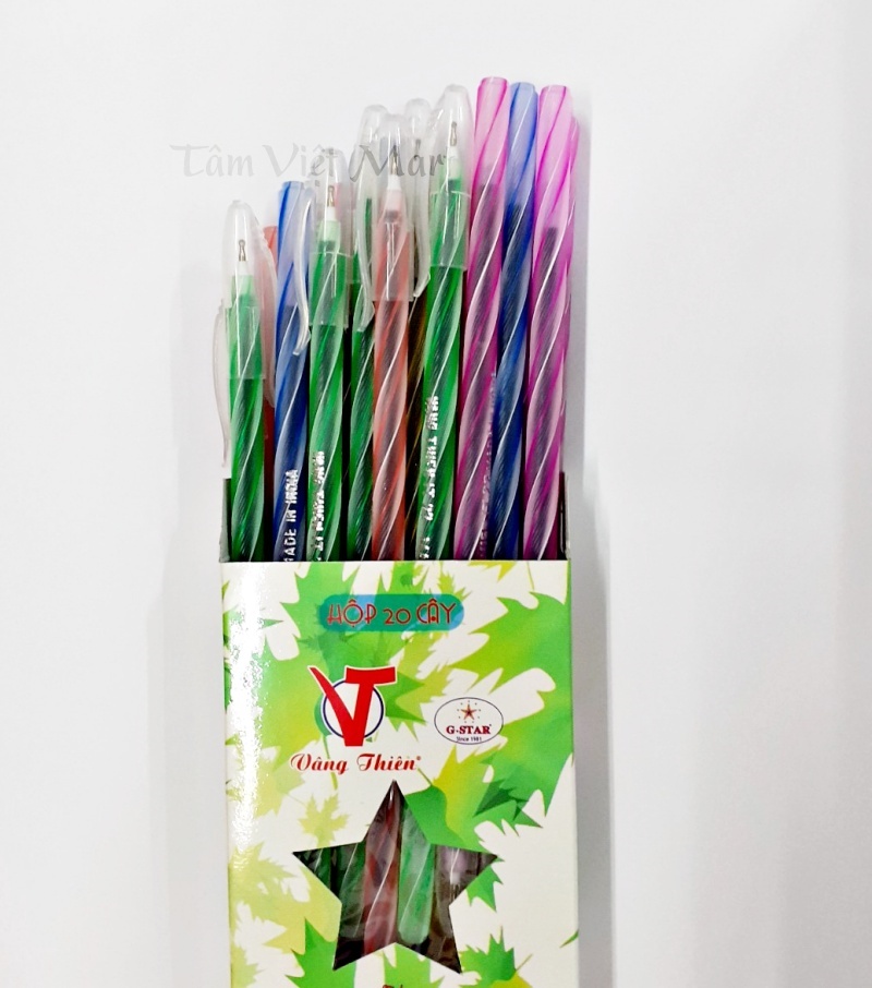 Bút bi nến GStar Vàng Thiên (Hộp 20 cây bút bi 0.5mm)