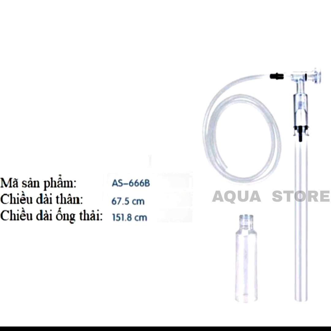 Dụng cụ thay nước, hút cặn hồ Cá cảnh CAO CẤP AS-666B
