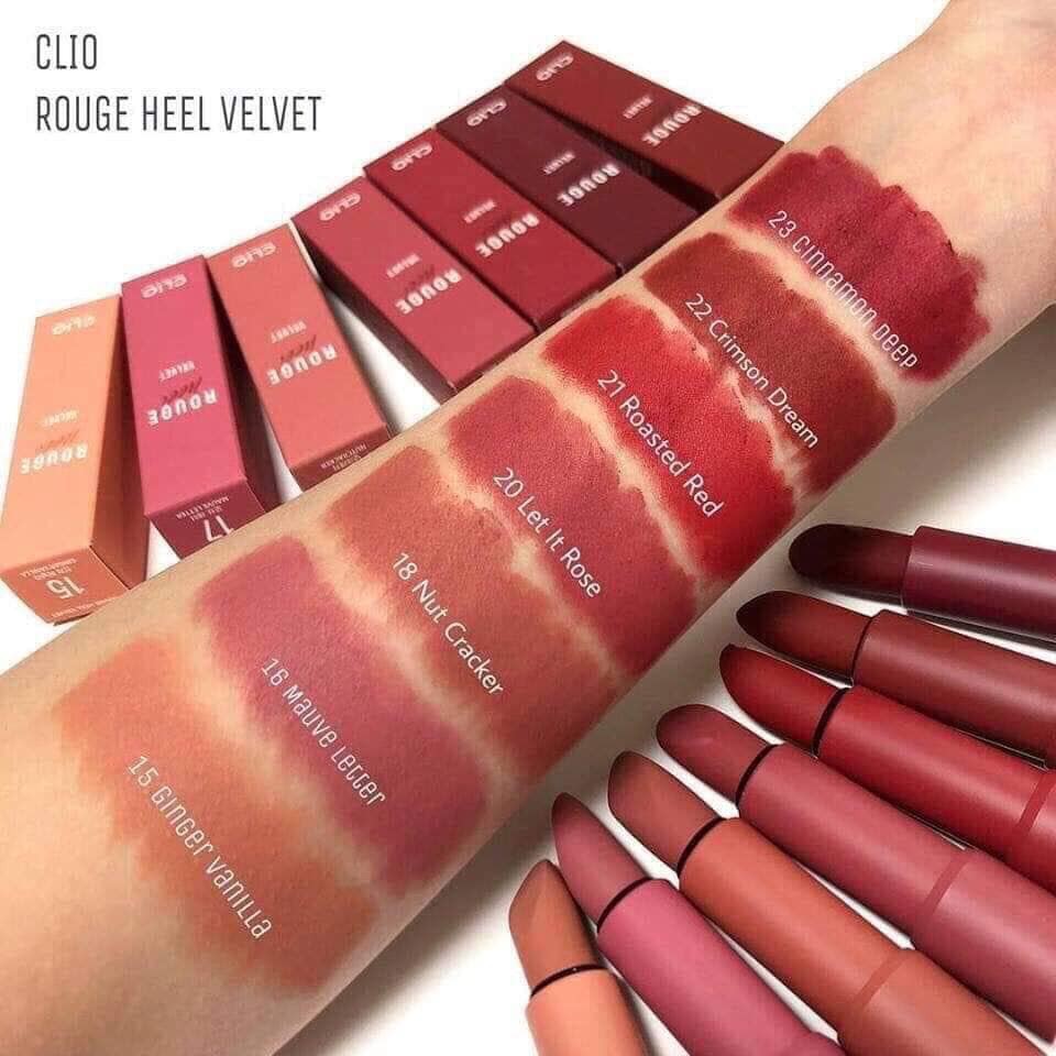 [SẴN] Son Bấm Clio Rouge Heel Velvet.