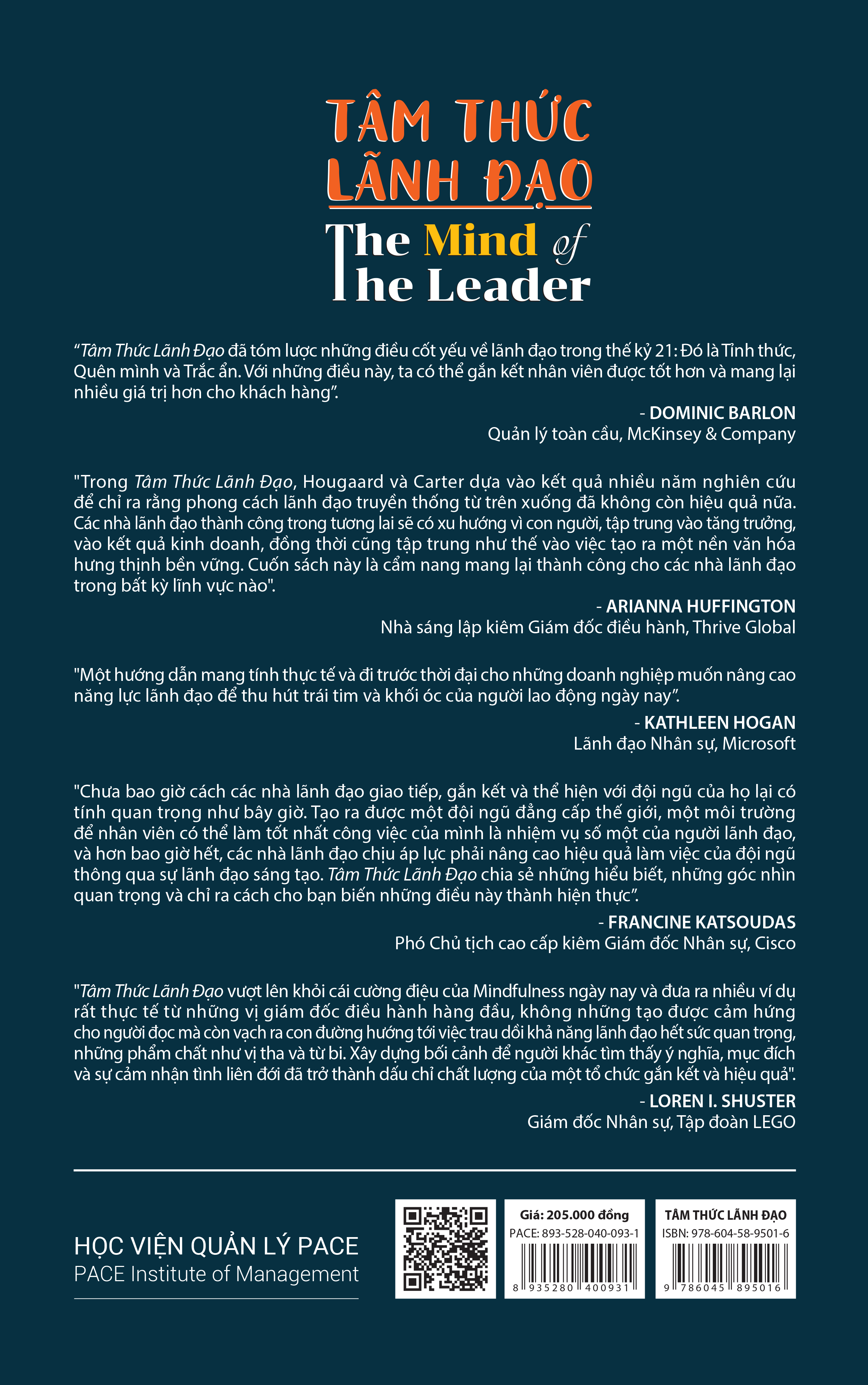Sách - Tâm Thức Lãnh Đạo (The Mind Of The Leader) - PACE Books