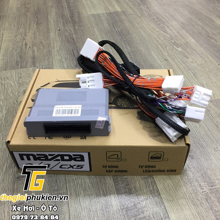 Bộ gập gương lên xuống kính tự động xe mazda 2 2, mazda 3, cx5