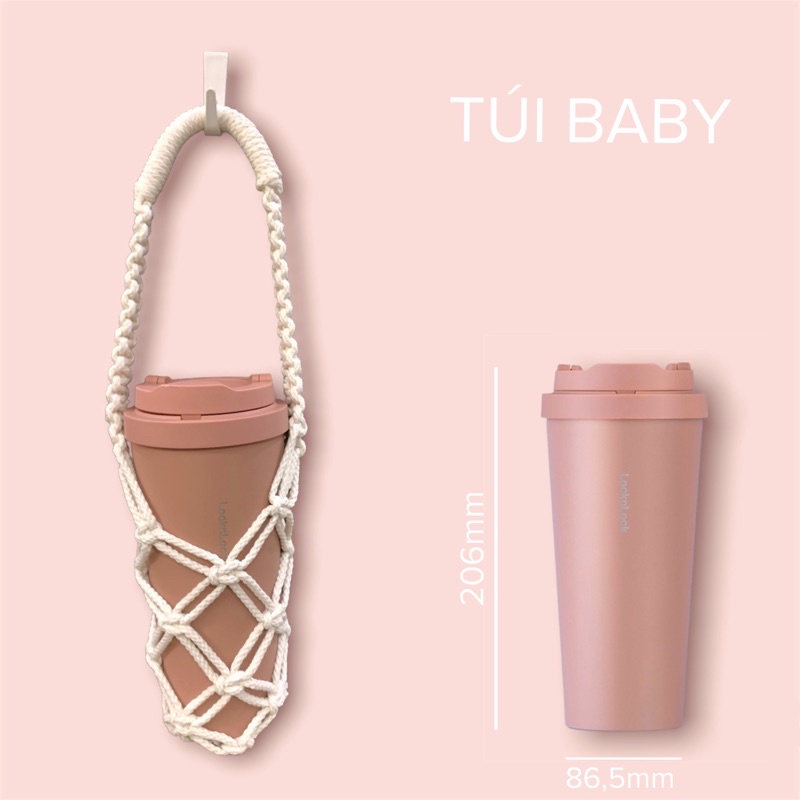 [SALE LỚN CUỐI NĂM 12-14.12]Túi đan handmade Macrame đựng bình nước