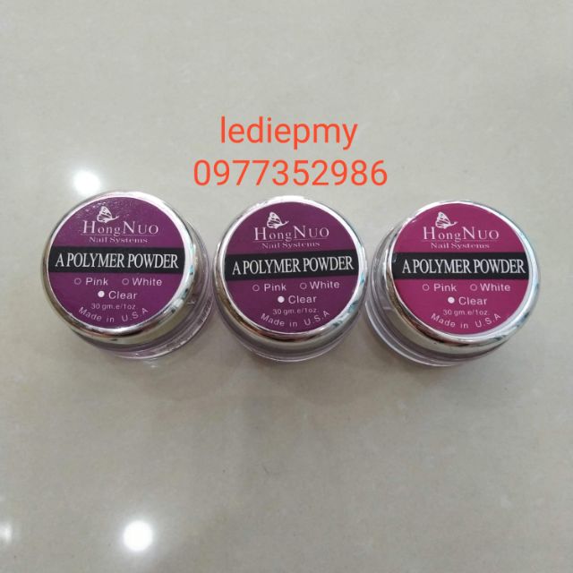 Bột đắp móng hiệu hongnuo hũ 30g