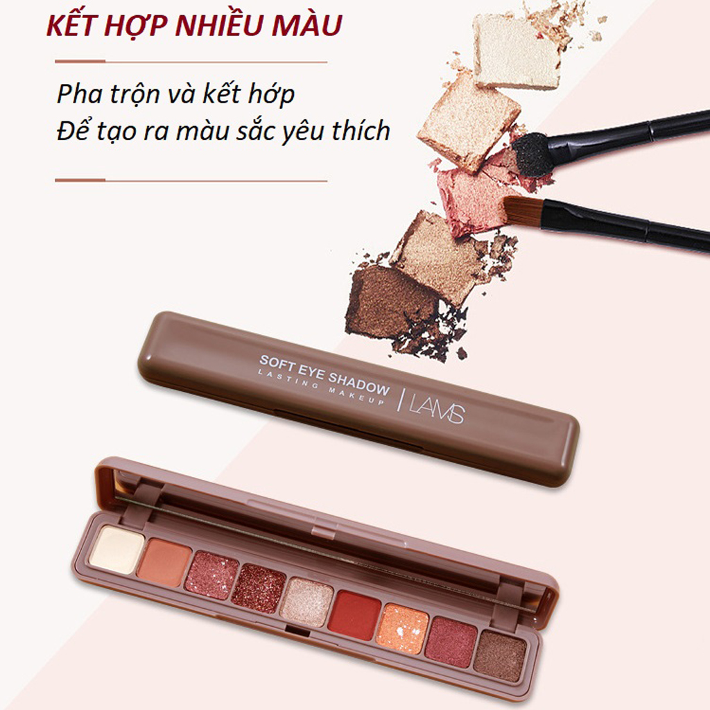 [ SIÊU HOT ] Bảng phấn mắt SOFT EYE SHADOW 9 màu 9g- Kinakino
