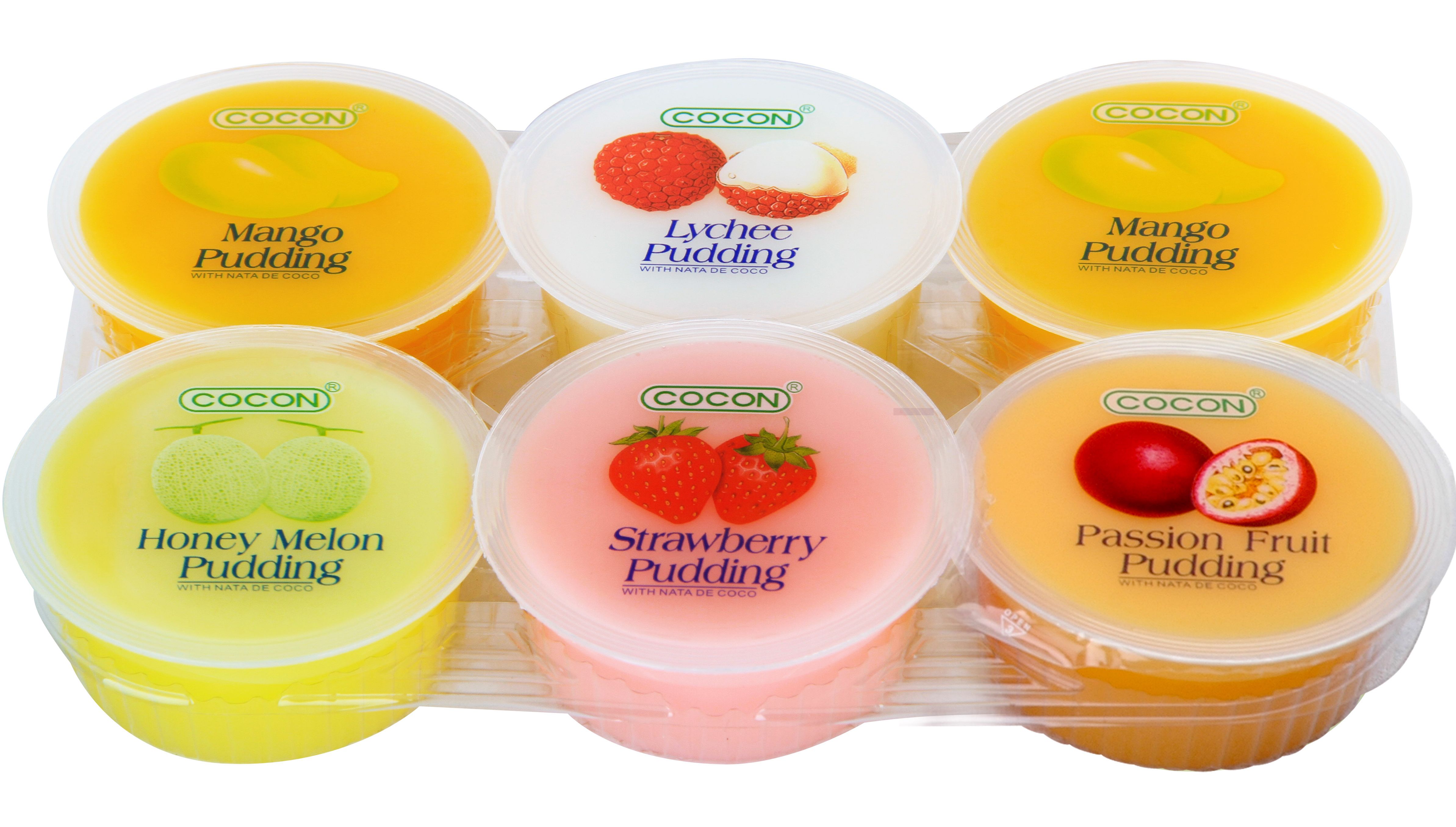 Combo 3 Lốc Thạch 6 Chén Trái Cây Cocon (480g x 3 Lốc)