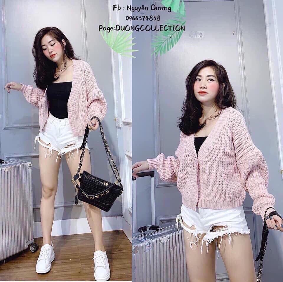 ÁO LEN NỮ GÀI NÚT HÀNG NHẬP QUẢNG CHÂU CAO CẤP