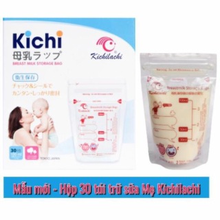 Túi trữ sữa Kichilachi mẫu mới  Hộp 30 túi thumbnail