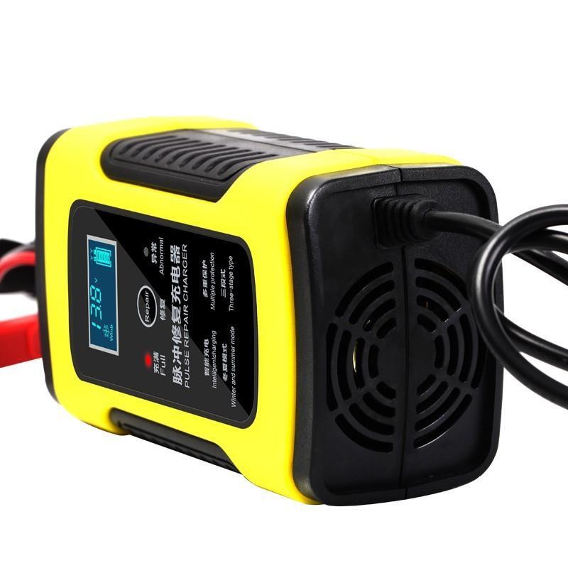 Xạc bình ac quy 12v FOXSUR từ 4Ah-100Ah có chức năng phục hồi acquy bằng khử sunfat, thông minh tự ngắt khi đầy, chống ngược cực - Sạc acquy xe máy , acquy ô tô