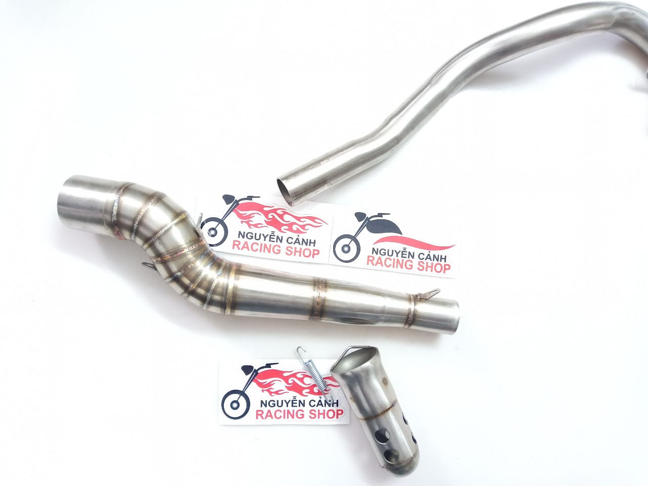 cổ pô exciter 2010 2 khúc có tiêu giảm thanh
