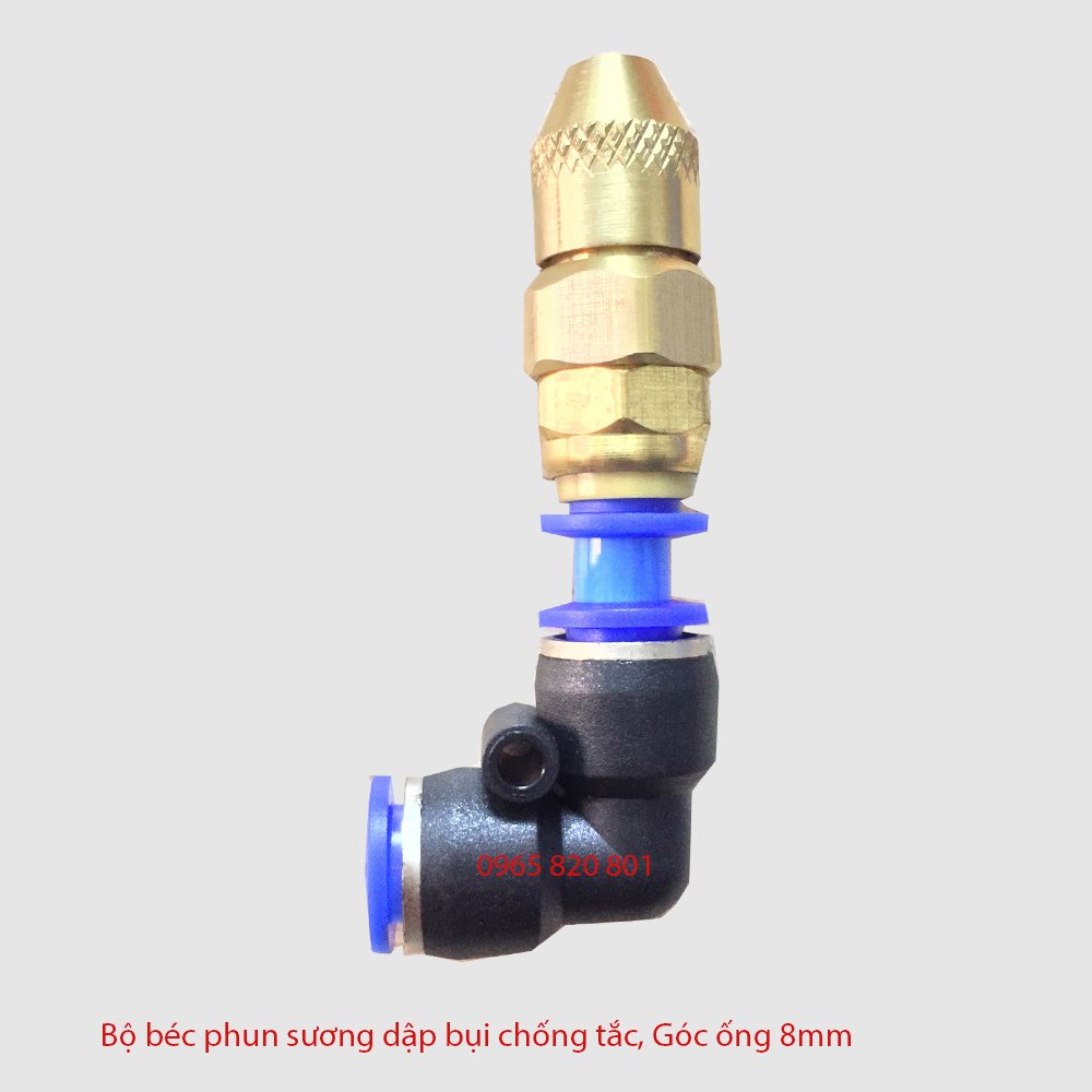 ( Béc cuối ) Béc phun sương dập bụi chống tắc kèm cút L 8mm