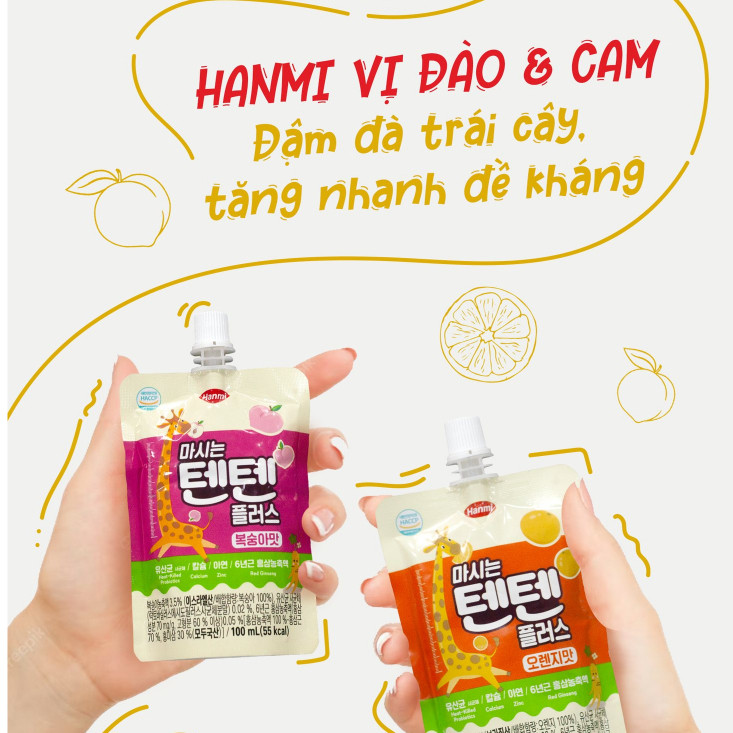 Hồng Sâm Hanmi TenTen Hàn Quốc Cho Bé Nhiều Vị