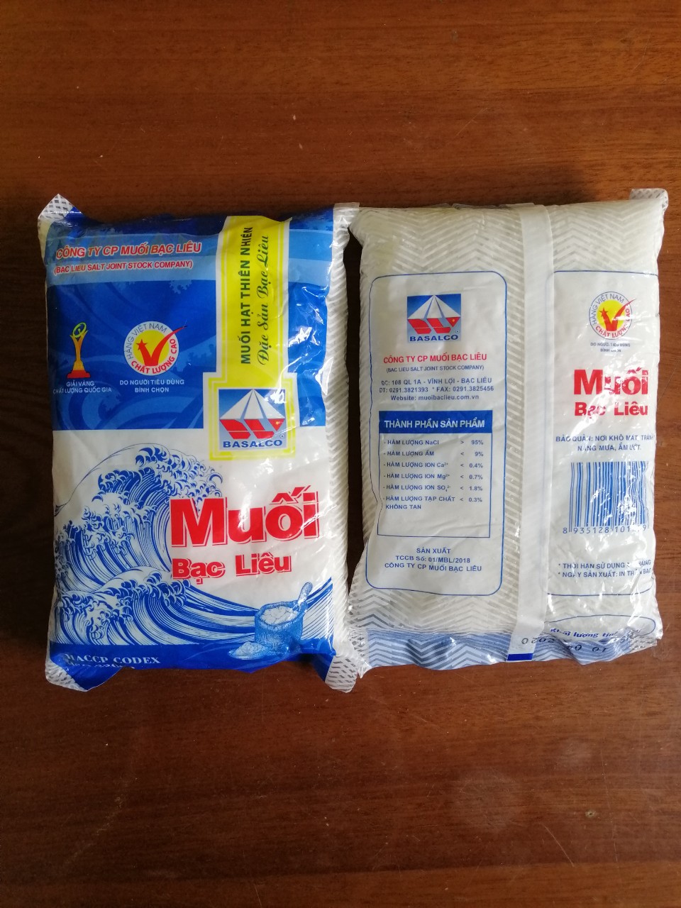 [HCM]Combo 2 gói Muối hạt thiên nhiên Bạc Liêu 500g