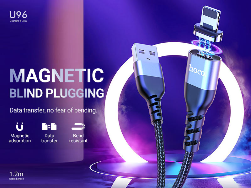 Cáp sạc hút nam châm HOCO U96 chân Lightning dùng cho iPhone / iPad