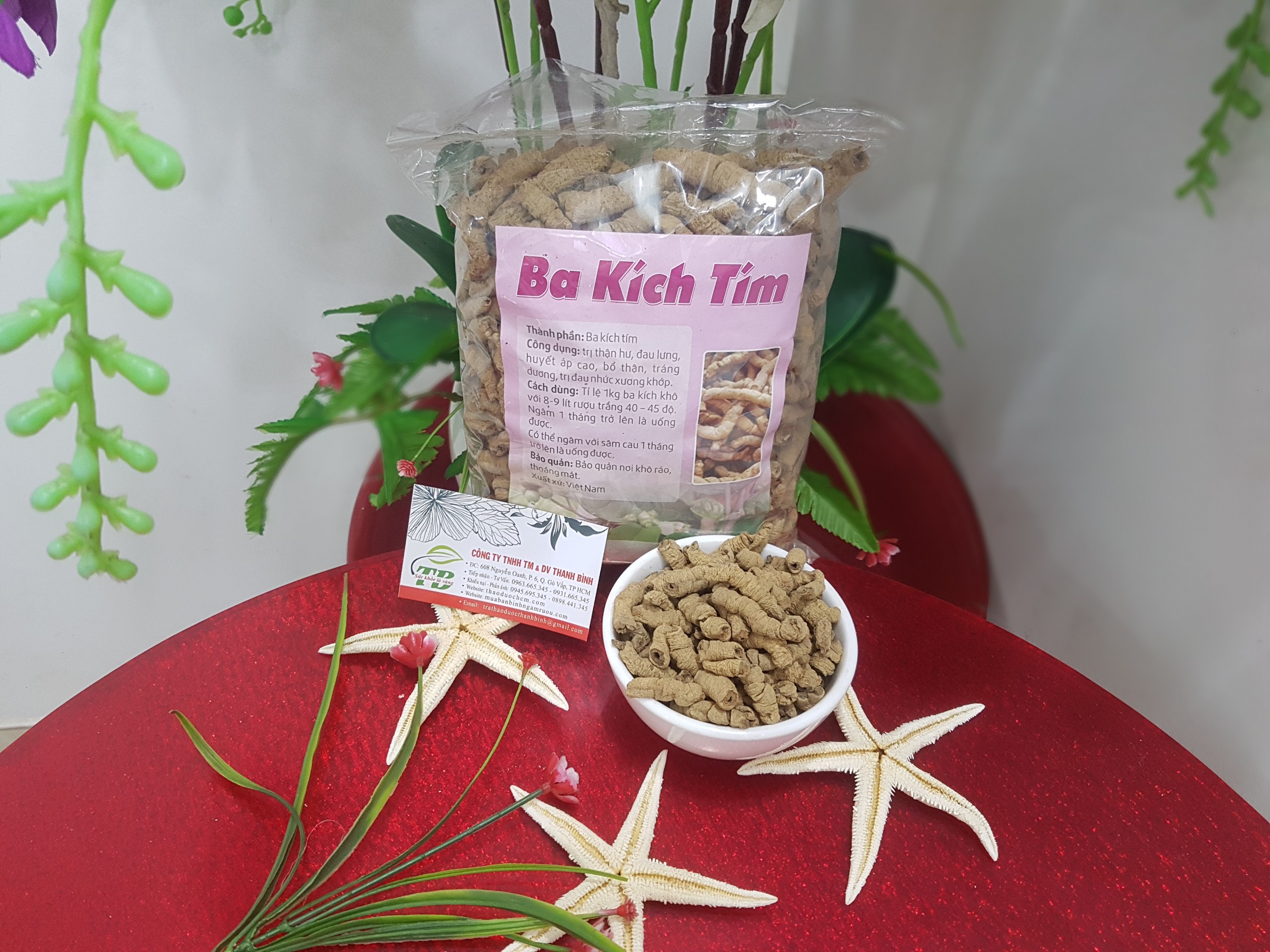 Củ Ba Kích Tím Khô 100g Hàng Cao Cấp - Thảo Dược Thanh Bình