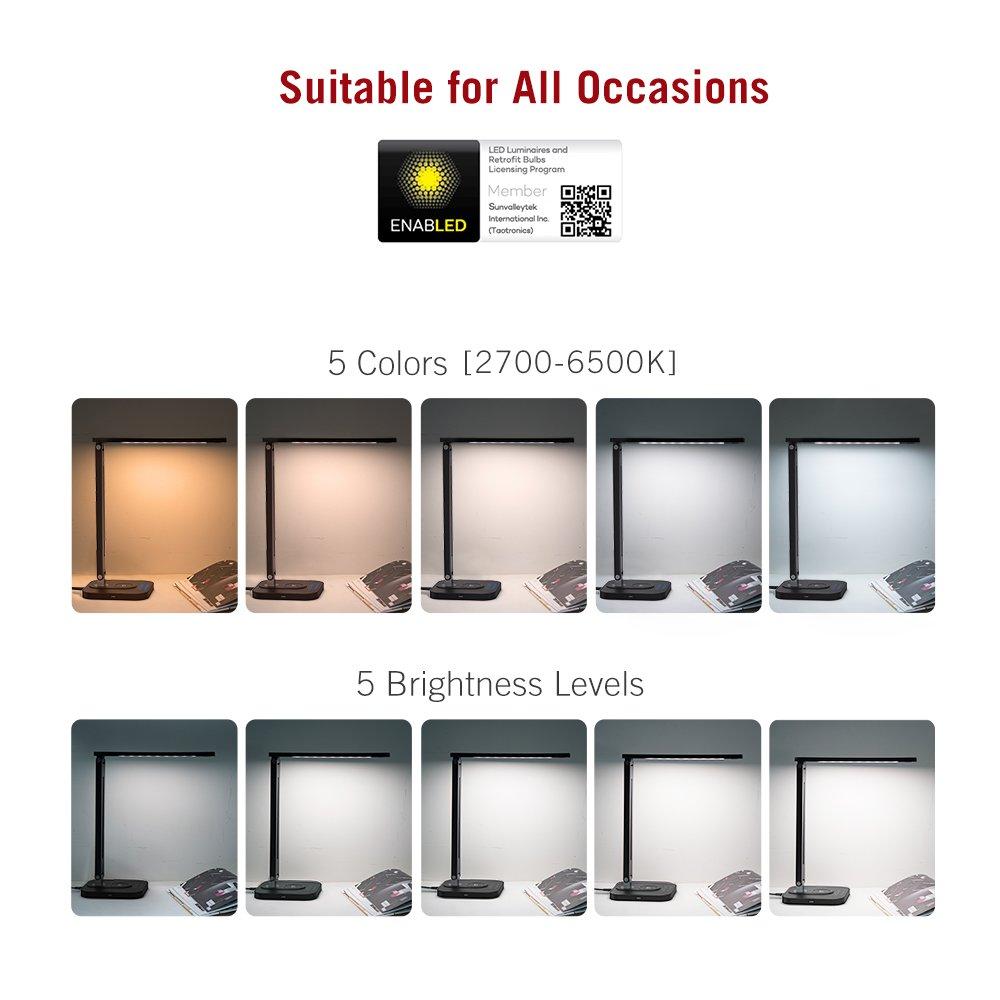 Đèn LED để bàn kiêm sạc không dây Taotronics TT-DL038