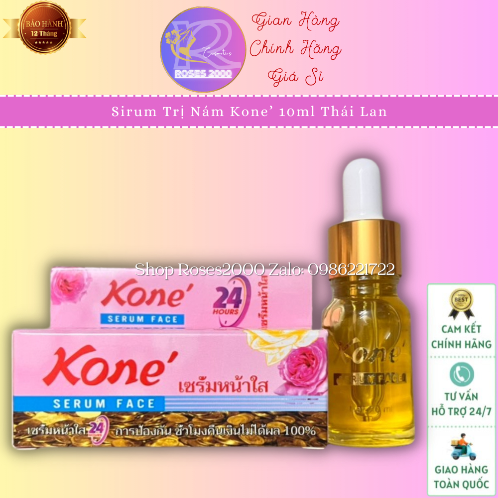 Serum Kone - 3 loại Serum đa chức năng (Nám, mụn, trắng da)