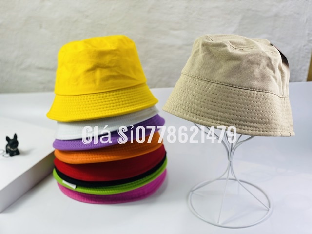 Mũ bo cụp trơn - nón bucket hàn quốc trơn phong cách thời trang nữ