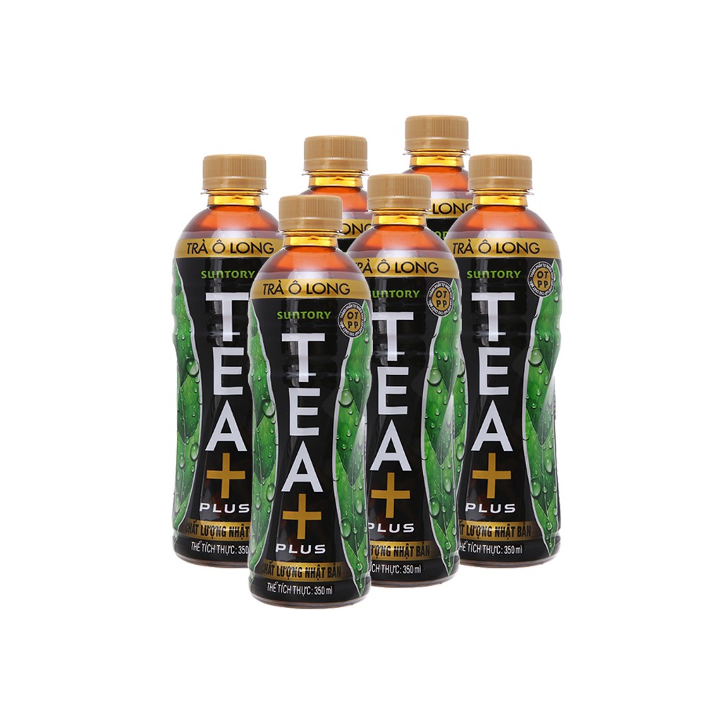 Lóc 6 chai trà Ô long Tea Plus 350ml