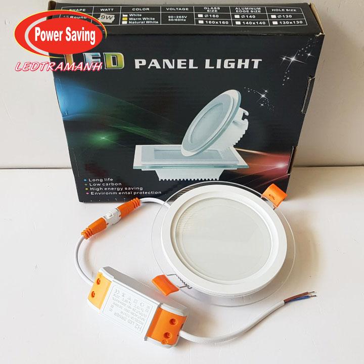 Đèn led âm trần mặt kính 9W khoét lỗ 90mm