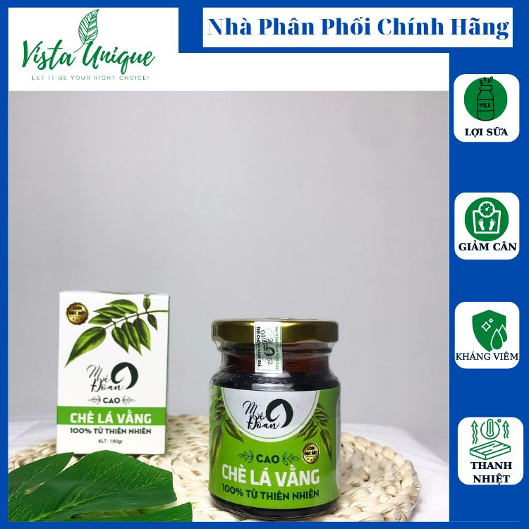 Cao chè vằng hũ mệ đoan cao cấp lợi sữa cho mẹ sau sinh chè vằng lợi sữa giảm cân trà vằng sẻ 100gr - shop vista unique