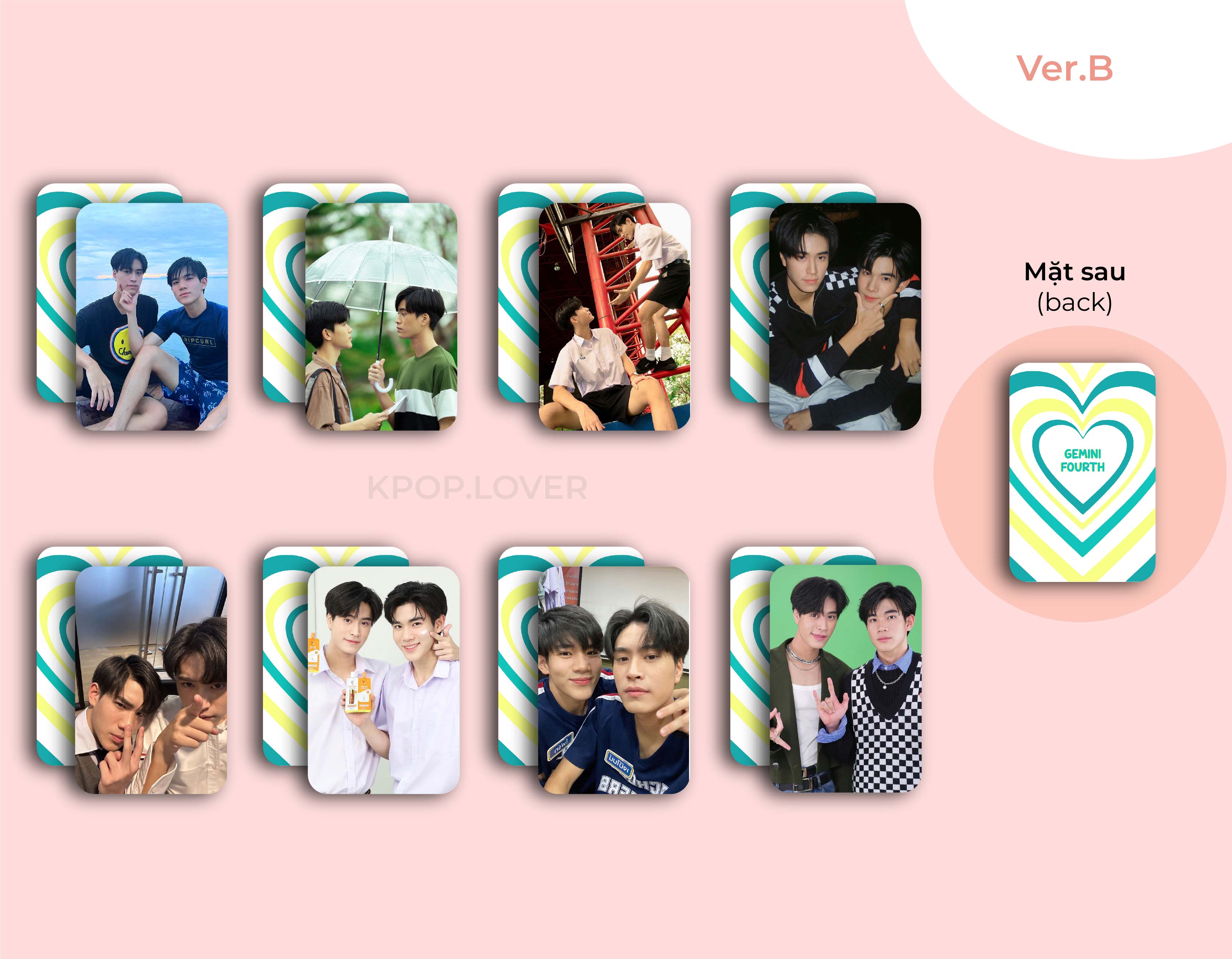 SET 8 CARD BO GÓC GEMINIFOURTH
