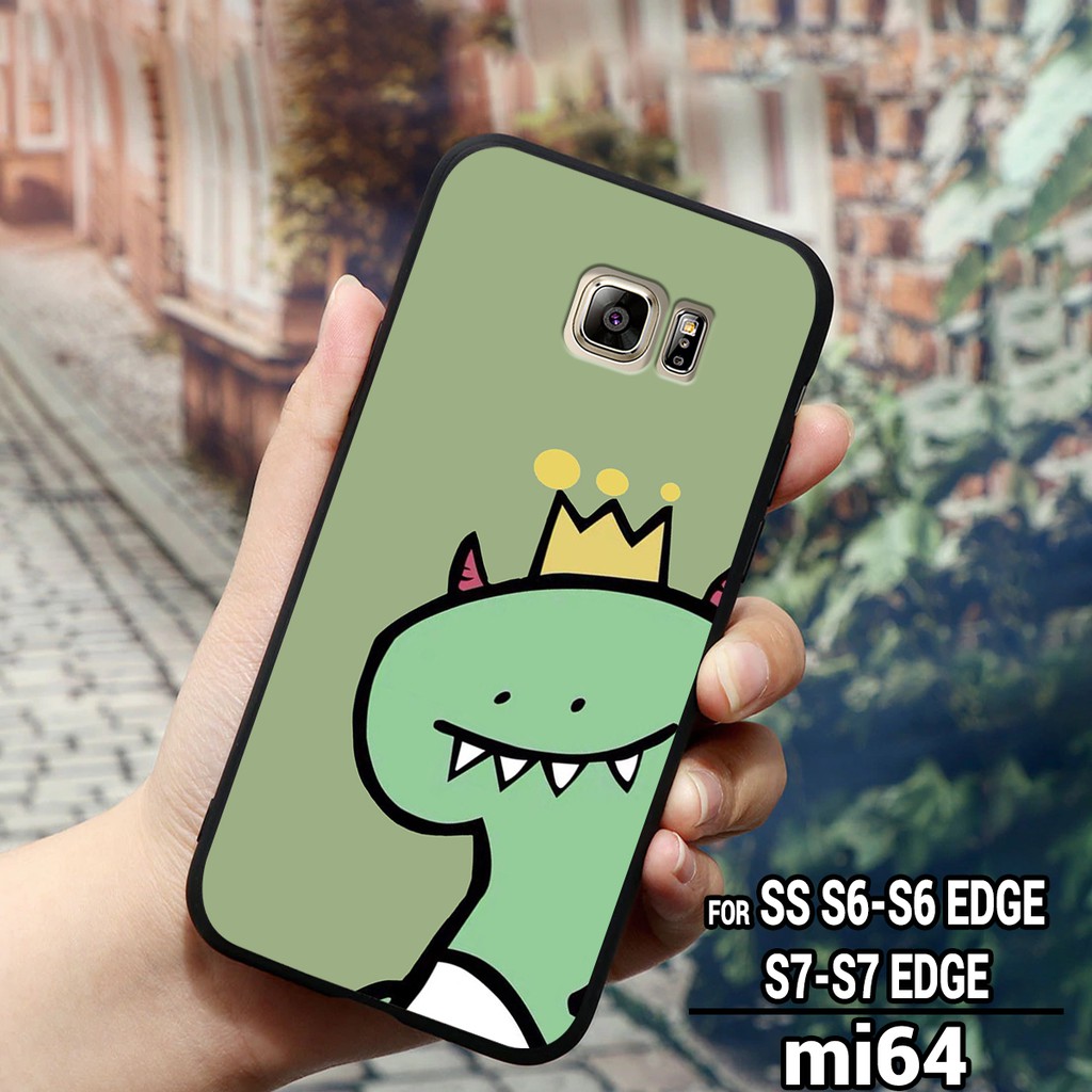 Ốp lưng samsung galaxy note 4 - note 5 - s6 - s6 edge - s7 - s7 edge in hình chú khủng long nhỏ