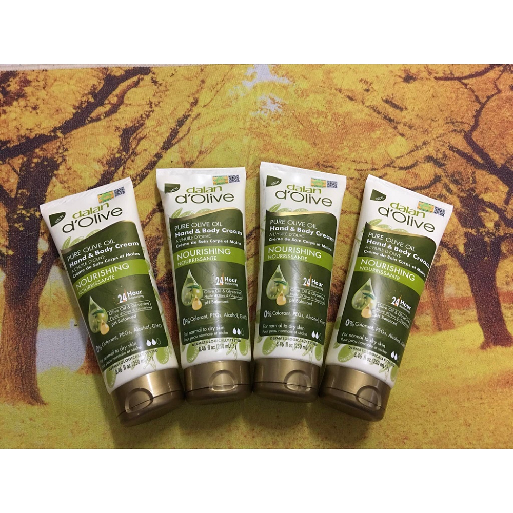 Kem Dưỡng Da Tay Và Toàn Thân Từ Dầu Olive Dalan D’Olive Pure Olive Oil Hand & Body Cream 250ml