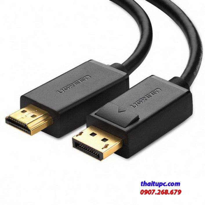 Cáp Displayport to HDMI Ugreen 10202 dài 2M Cao cấp