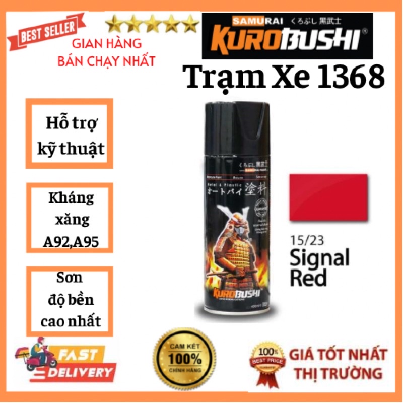 Sơn samurai sơn xịt màu đỏ đậm nổi bật 15/23