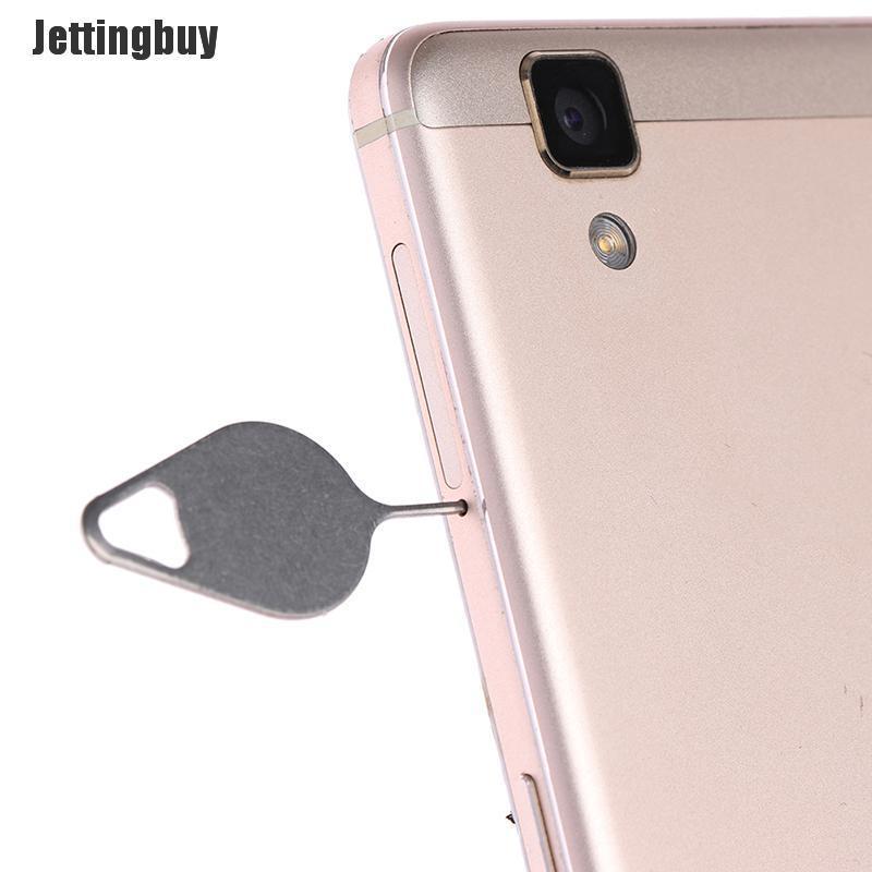 Jettingbuy 3 Sản Phẩm/Bộ Dụng Cụ Tháo Khay Thẻ Sim Kim Không Gỉ Cho Điện Thoại