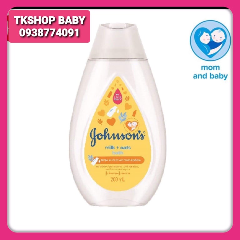 [HCM]SỮA TẮM JOHNSONS CHỨA SỮA VÀ YẾN MẠCH 200ML